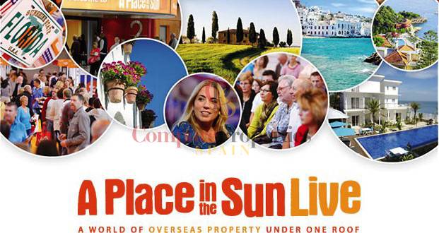 Compare Properties Spain will be present at the event organized by A Place in the Sun Live